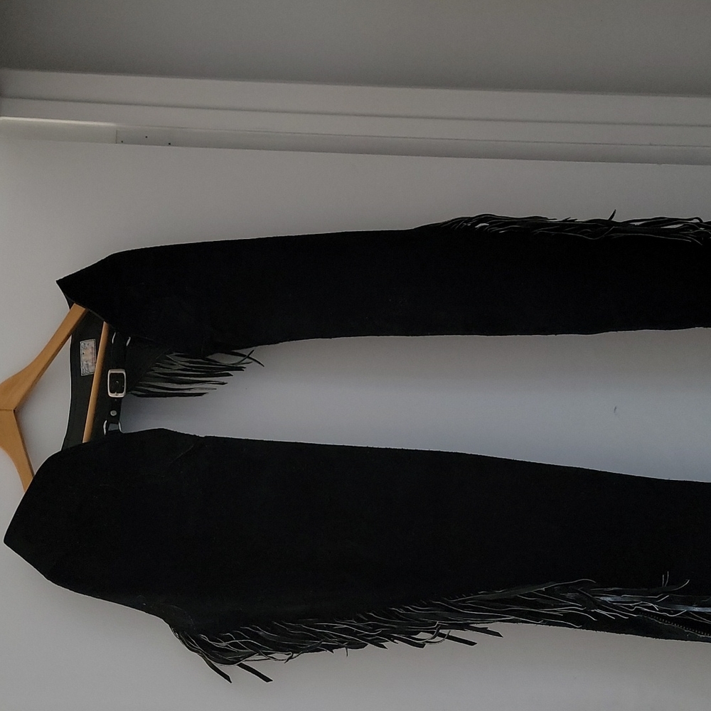 Custom Leather Fringed Chaps